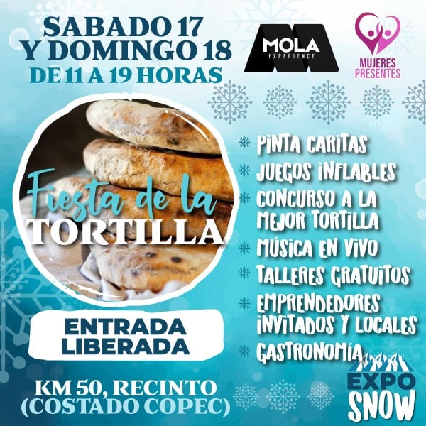 Fiesta de la tortilla y Expo Snow en Recinto